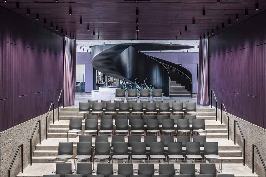 Spiral Staircase at the Winter Park Event Center is both a Structural Masterpiece and Visual Delight
